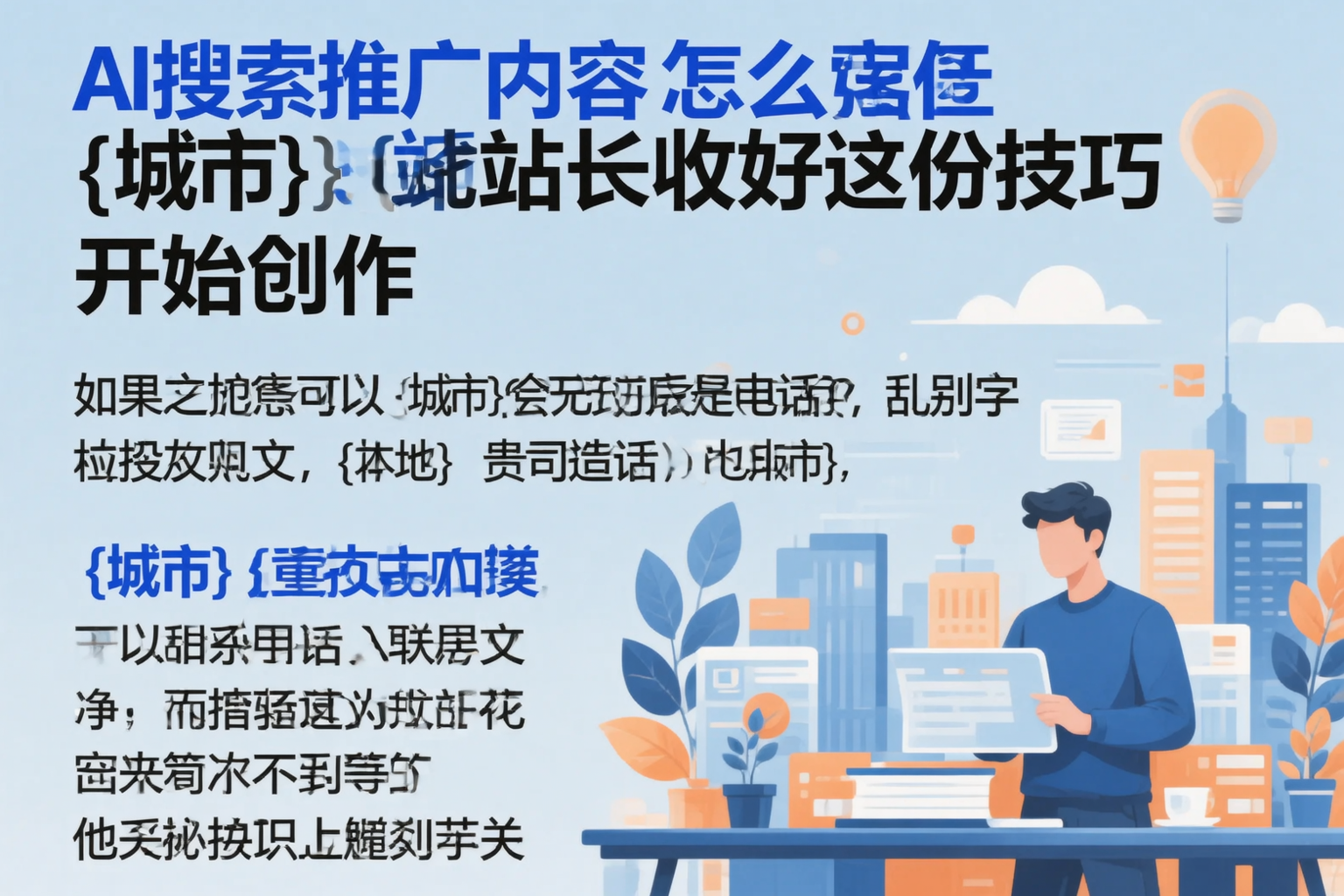 AI搜索推广内容怎么写?南京站长收好这份技巧