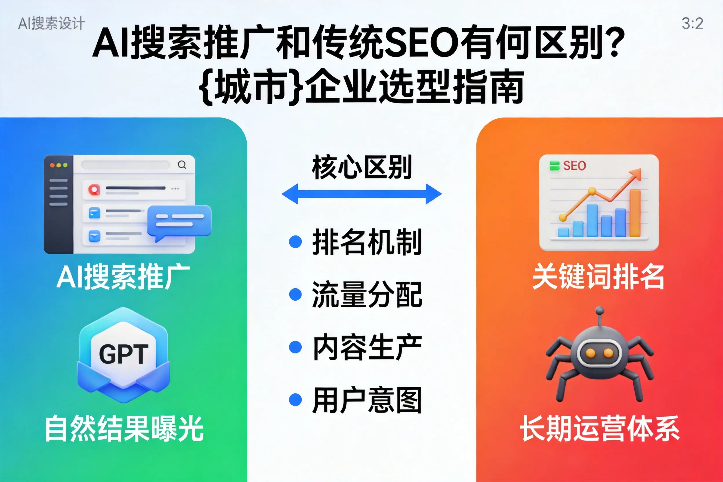 AI搜索推广和传统SEO有何区别?南京企业选型指南