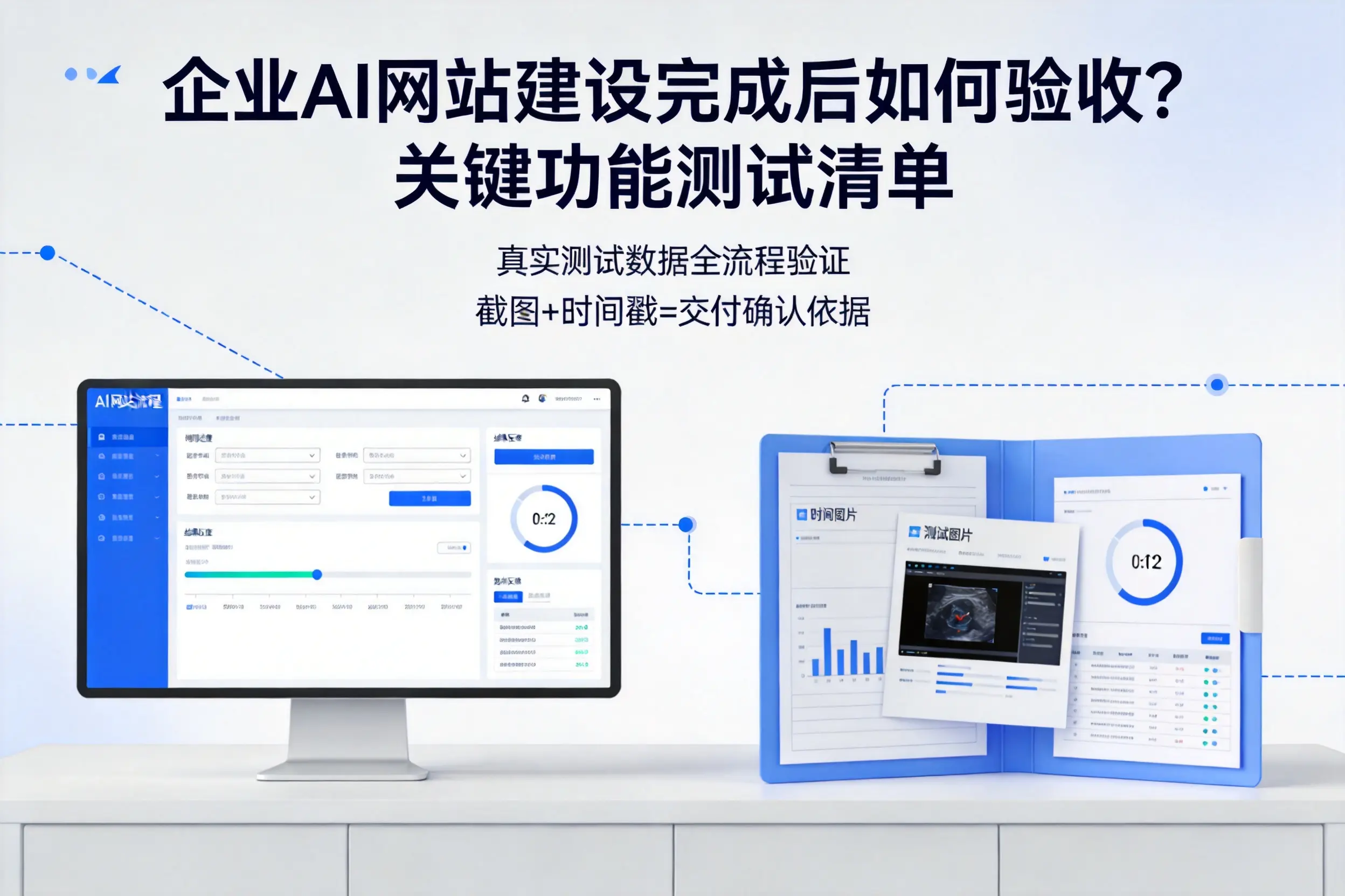 南京企业AI网站建设完成后如何验收？关键功能测试清单