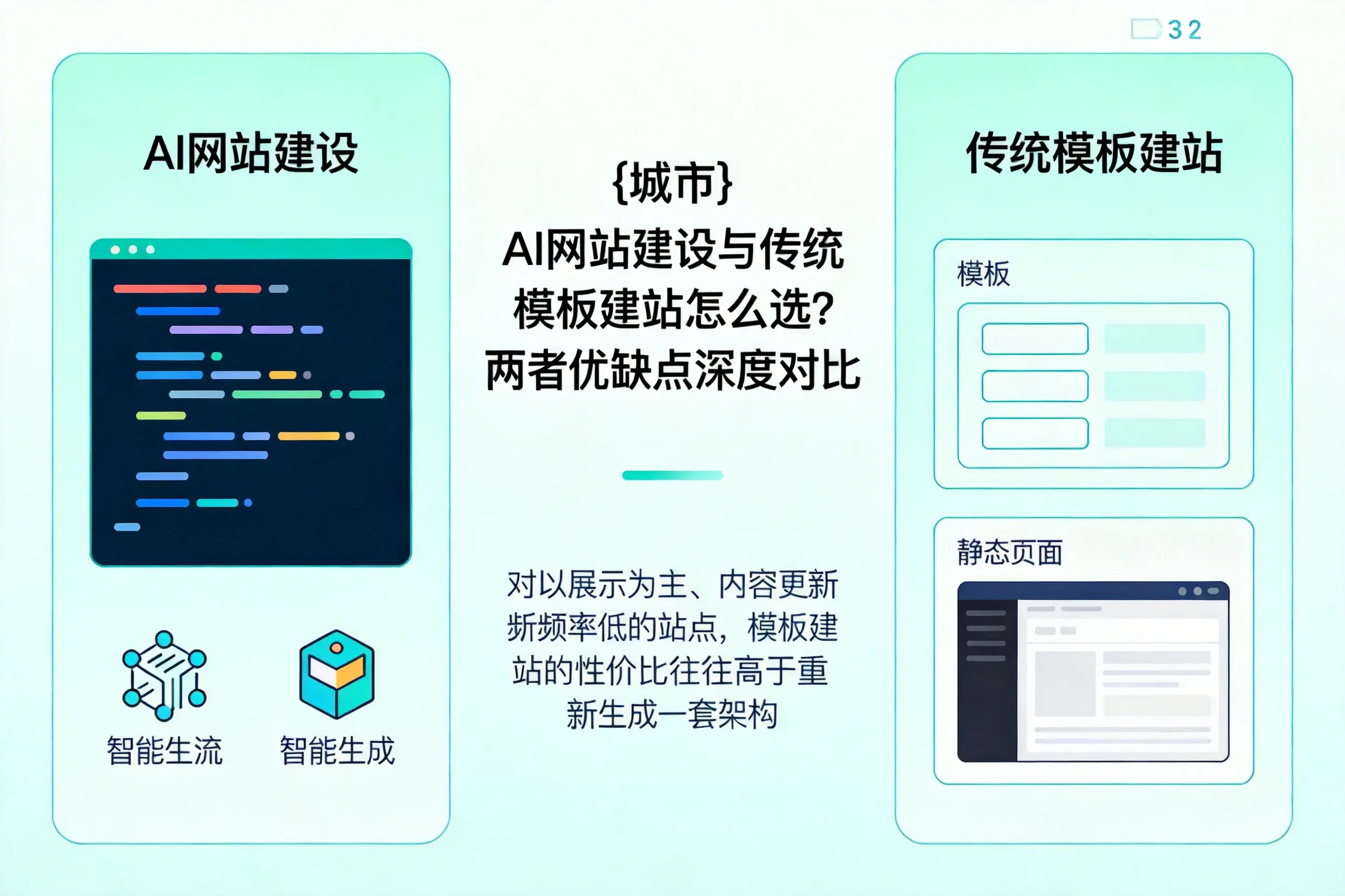 南京AI网站建设与传统模板建站怎么选?两者优缺点深度对比