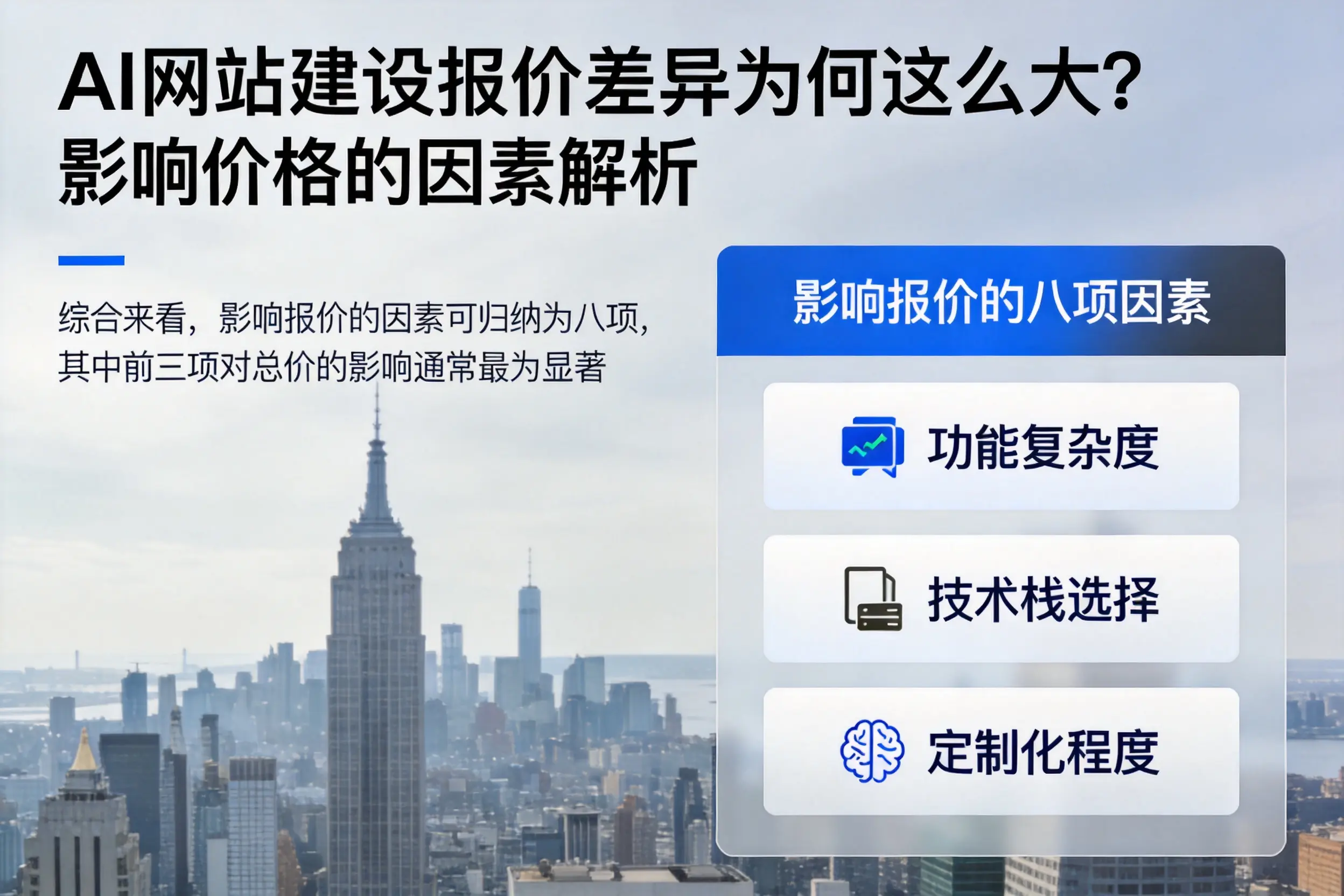 南京AI网站建设报价差异为何这么大?影响价格的因素解析