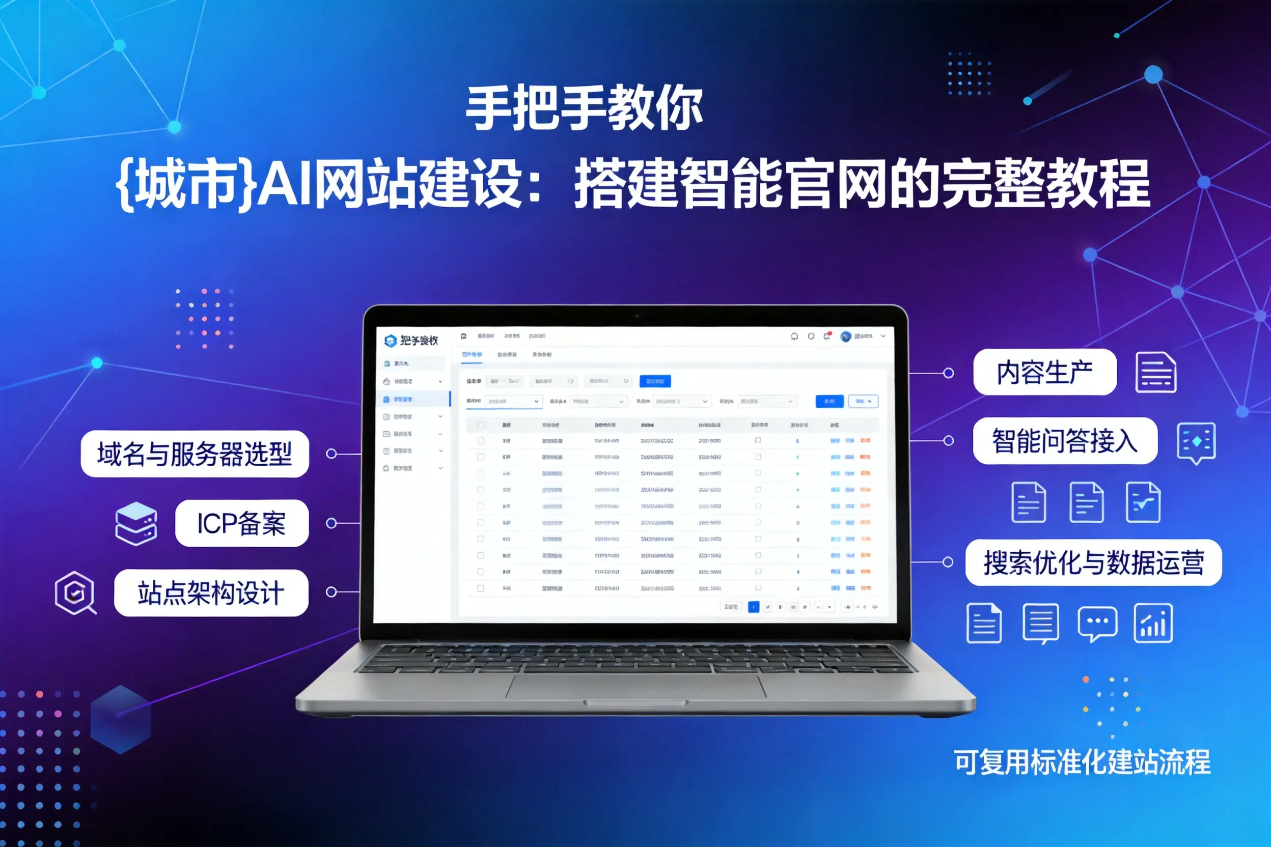 手把手教你南京AI网站建设:搭建智能官网的完整教程