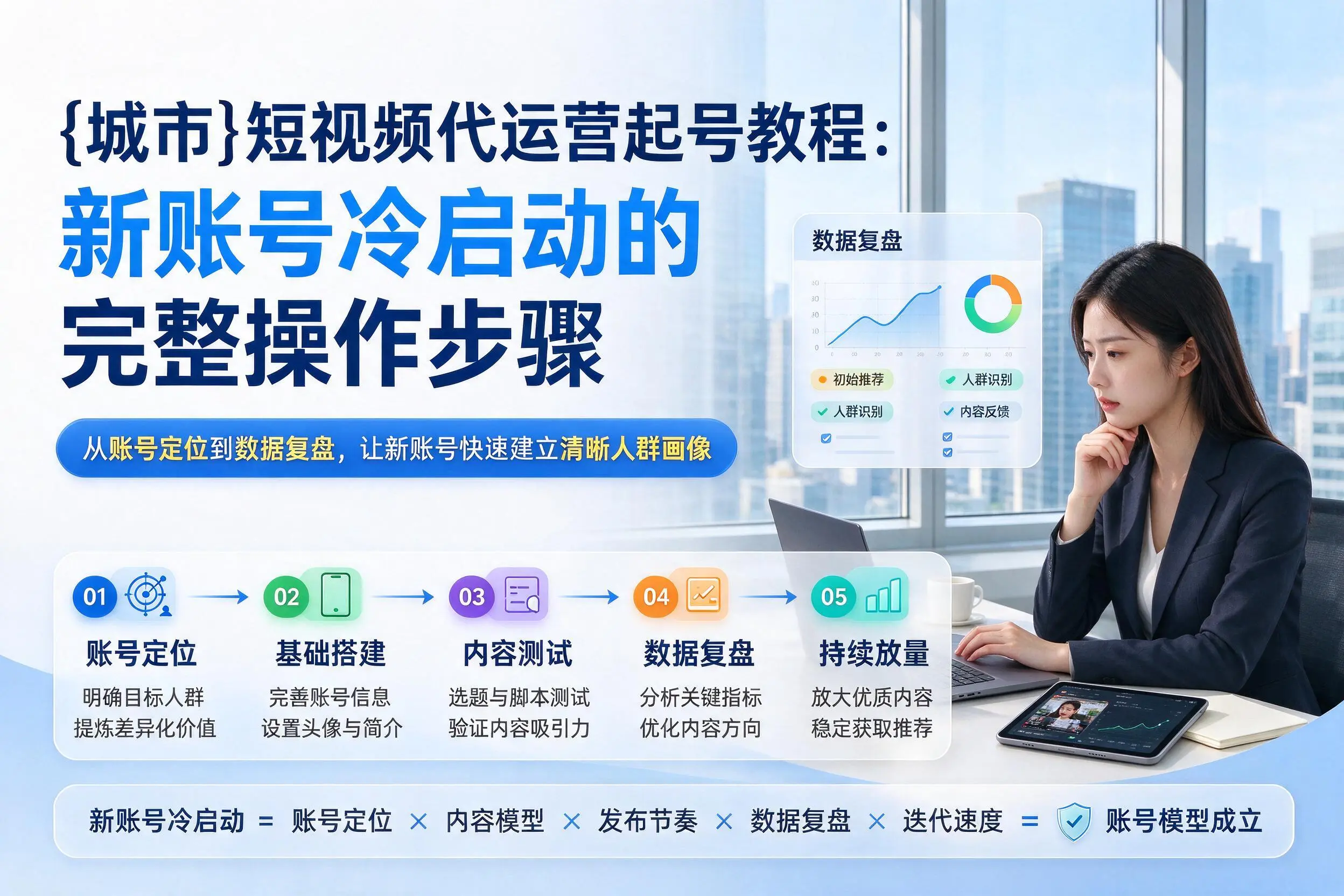 南京短视频代运营起号教程：新账号冷启动的完整操作步骤
