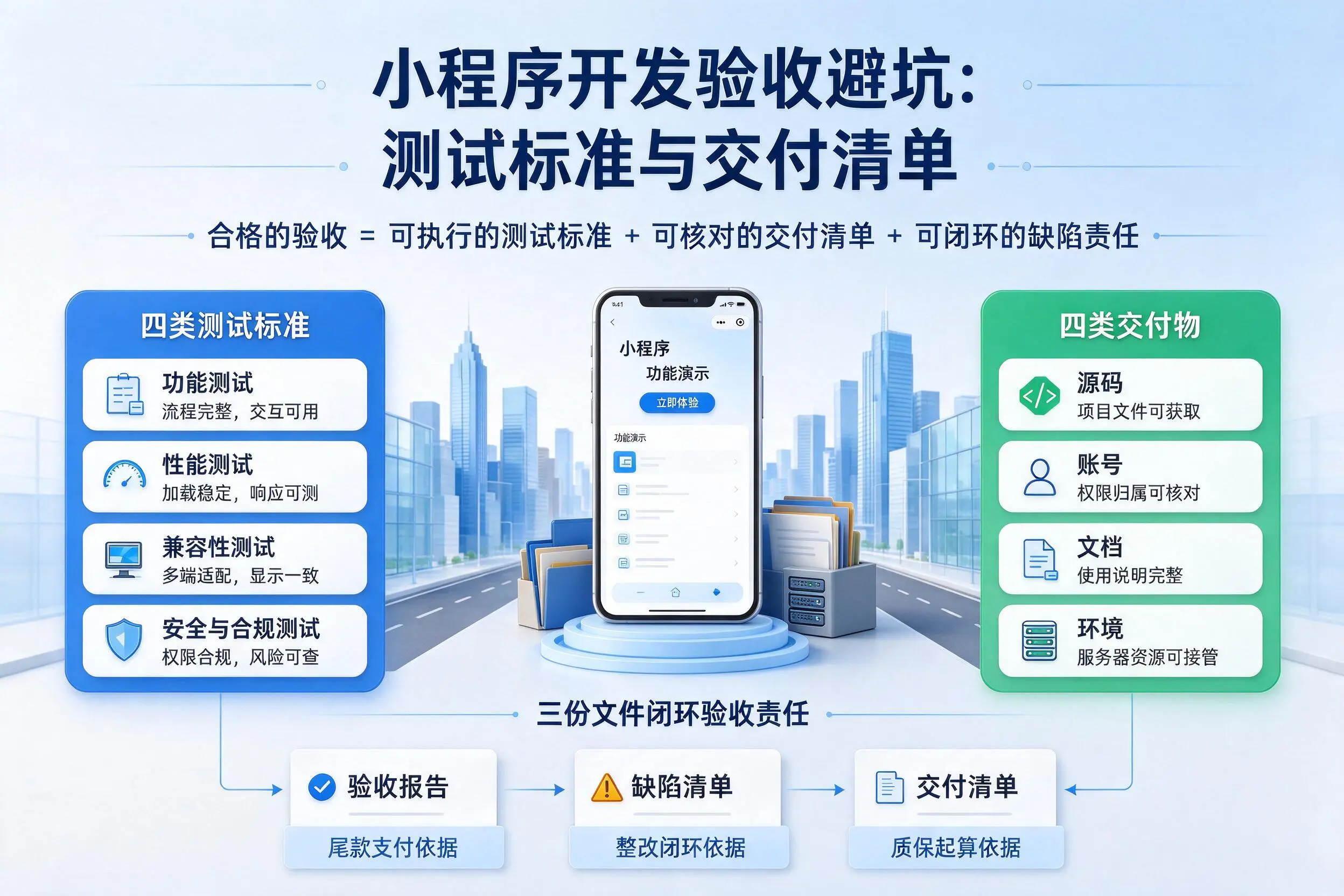 南京小程序开发验收避坑：测试标准与交付清单