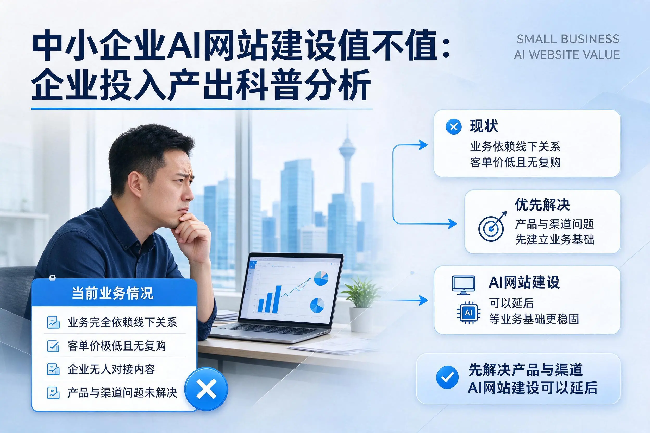 中小企业AI网站建设值不值:南京企业投入产出科普分析