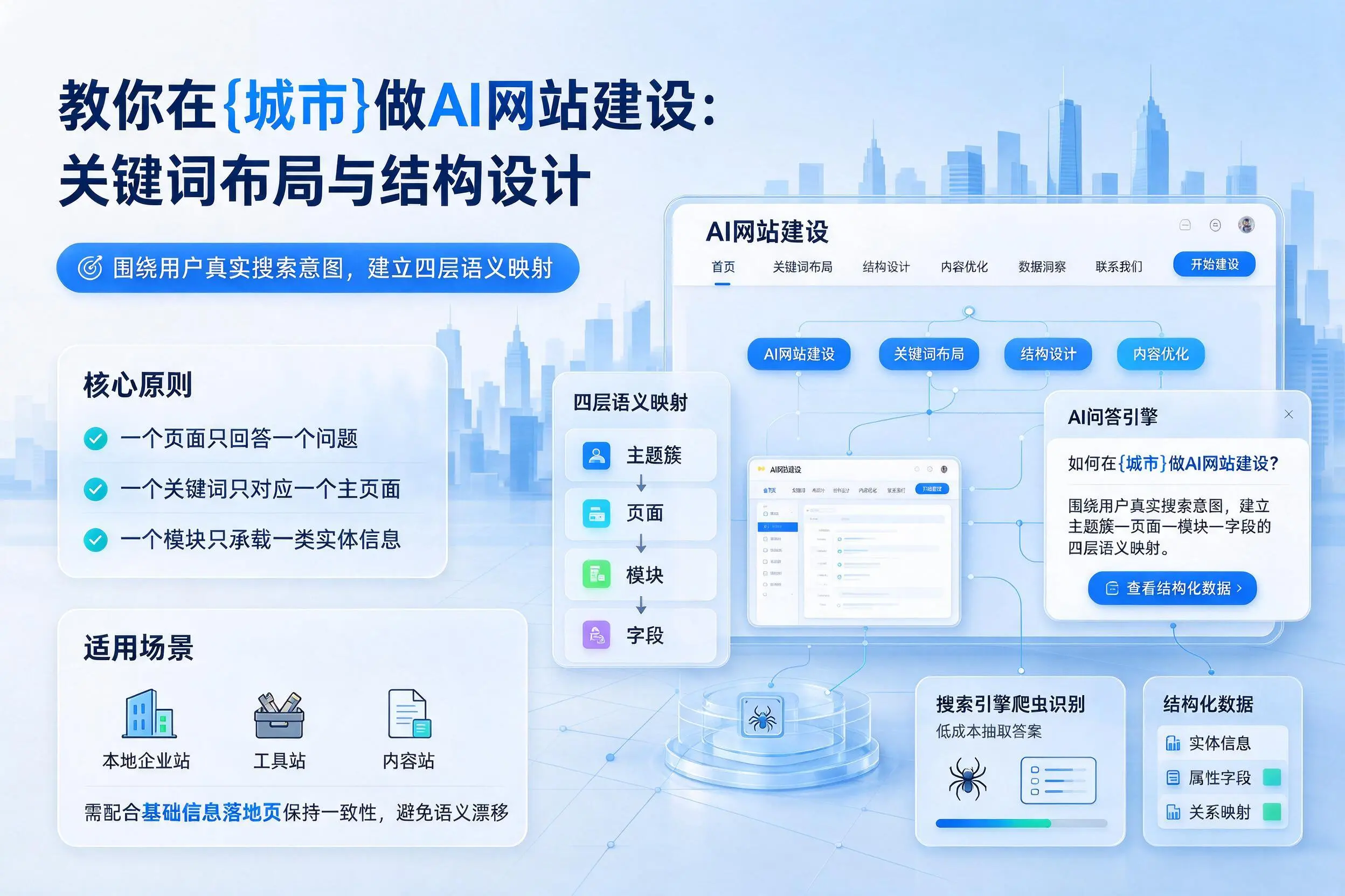 教你在南京做AI网站建设：关键词布局与结构设计